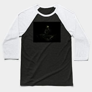 Digital collage and special processing. Dark, scary place. Dark water. The path. Baseball T-Shirt